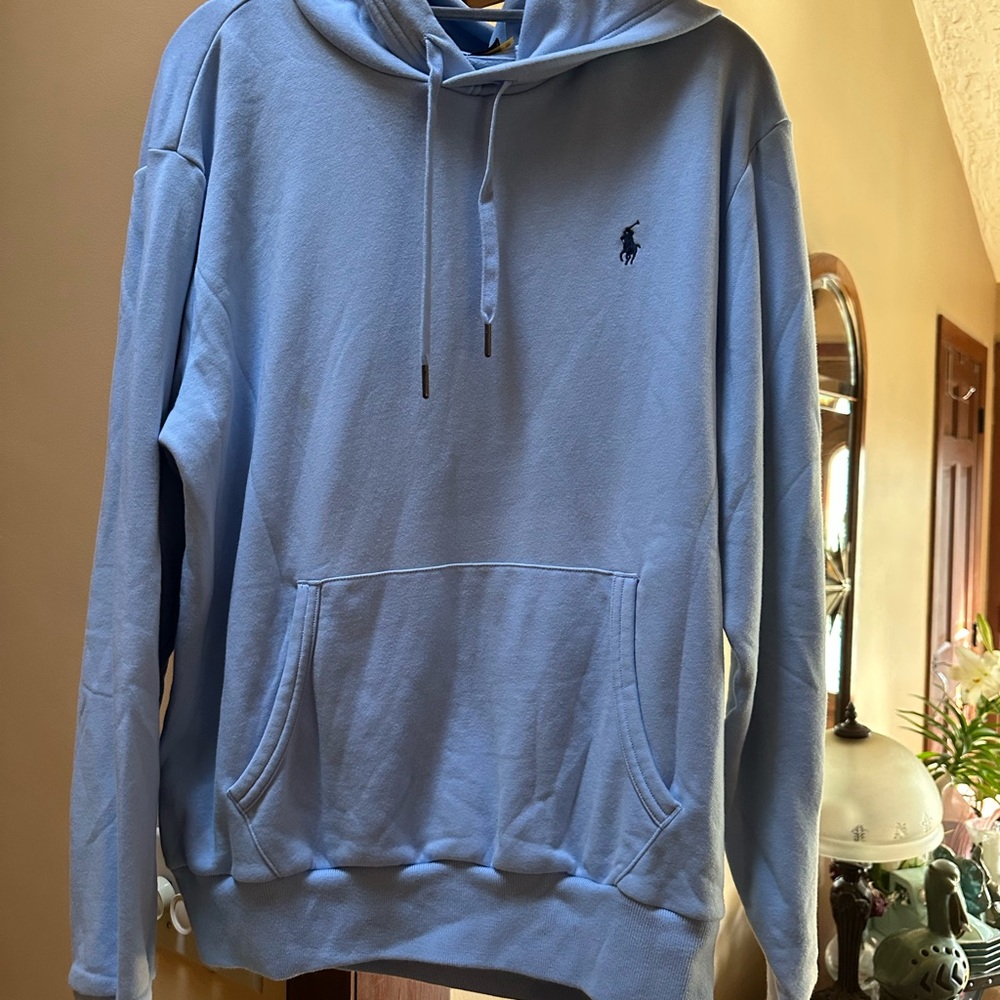 Polo by Ralph Lauren Men's Blue Hoodie SZ L